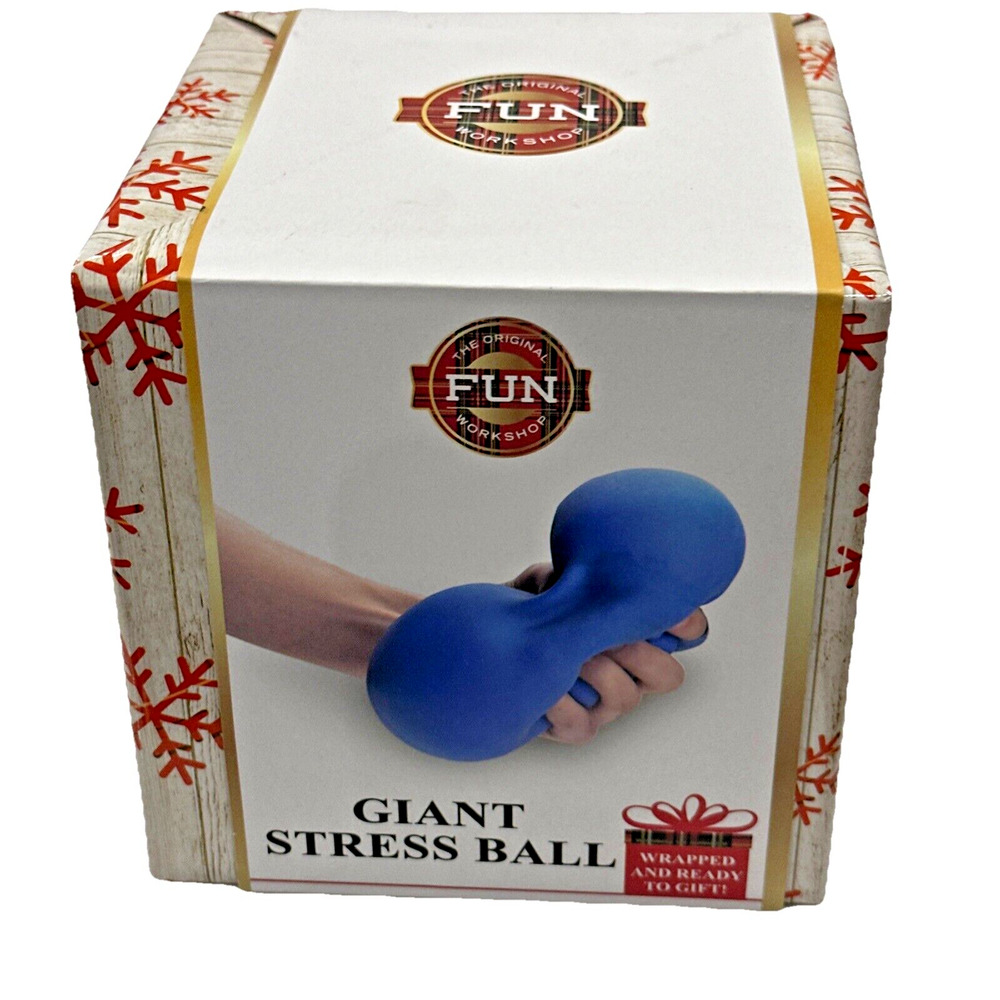 Fun Workshop Giant Blue Stress Ball Fun Workshop Squeeze Away Stress NIB Wrapped